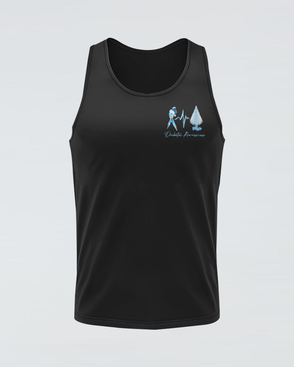 Fight Christmas Flag Women's Diabetes Awareness Tanks