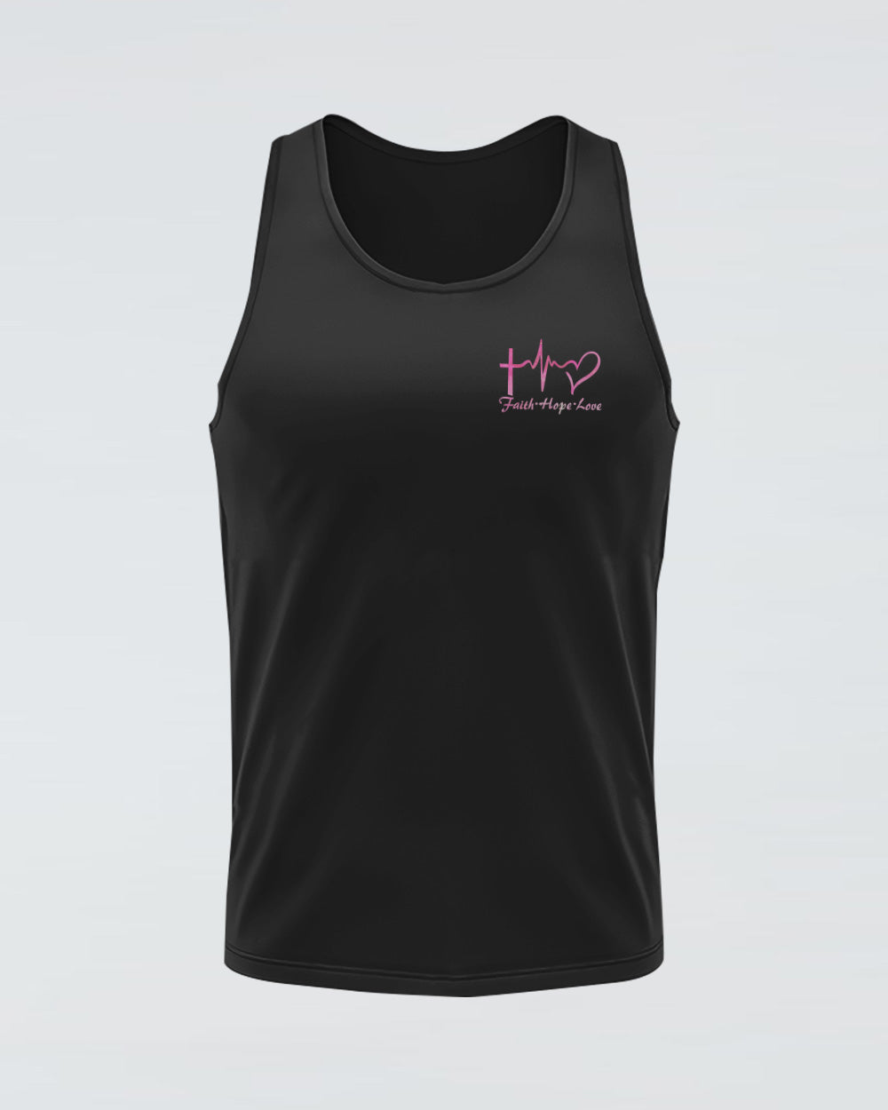 Walk By Faith Not By Sight Smoke Women's Breast Cancer Awareness Tanks