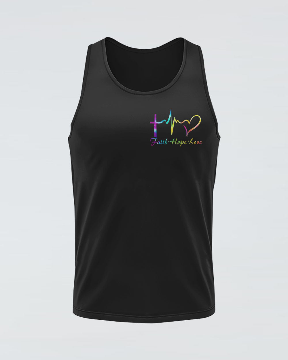 Faith Cross Wings Colorful Women's Christian Tanks