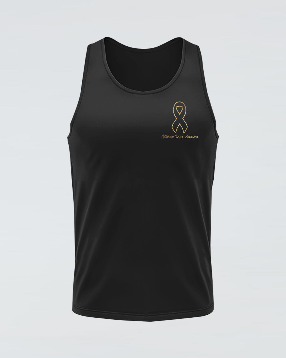 Wings Ribbon Glitter Women's Childhood Cancer Awareness Tanks