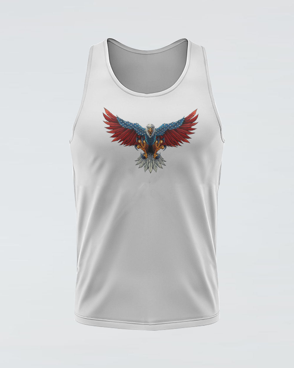 Back The Brave Eagle Flag Women's Christian Tanks