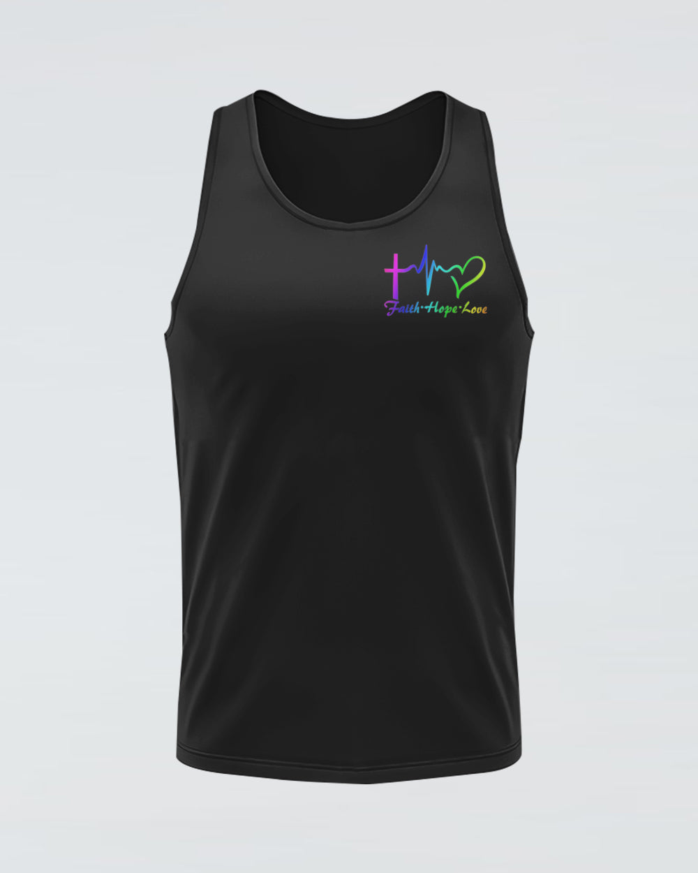 Faith Fire Smoke Cross Women's Christian Tanks