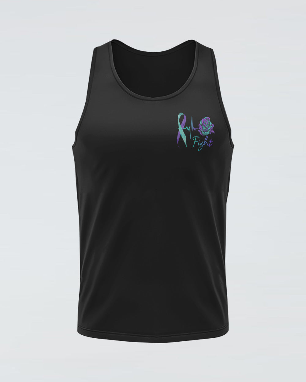 Rose Ribbon Smoke Women's Suicide Prevention Awareness Tanks