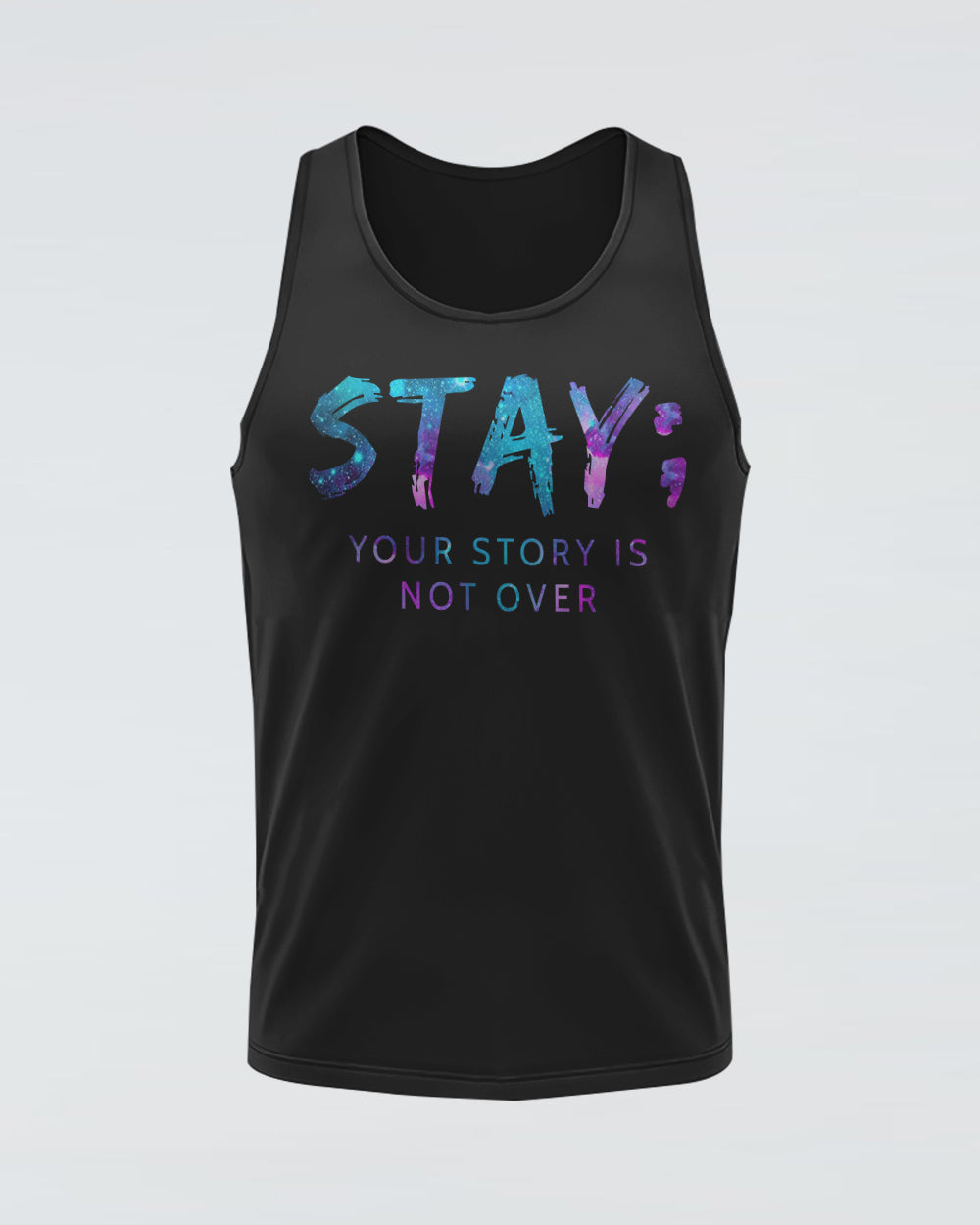 Stay Your Story Is Not Over Flag Wings Women's Suicide Awareness Tanks