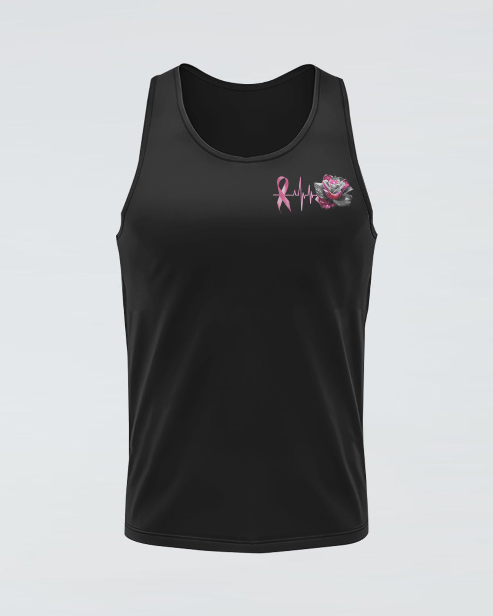 I Survived Because The Fire Inside Of Me Rose Cross Women's Breast Cancer Awareness Tanks
