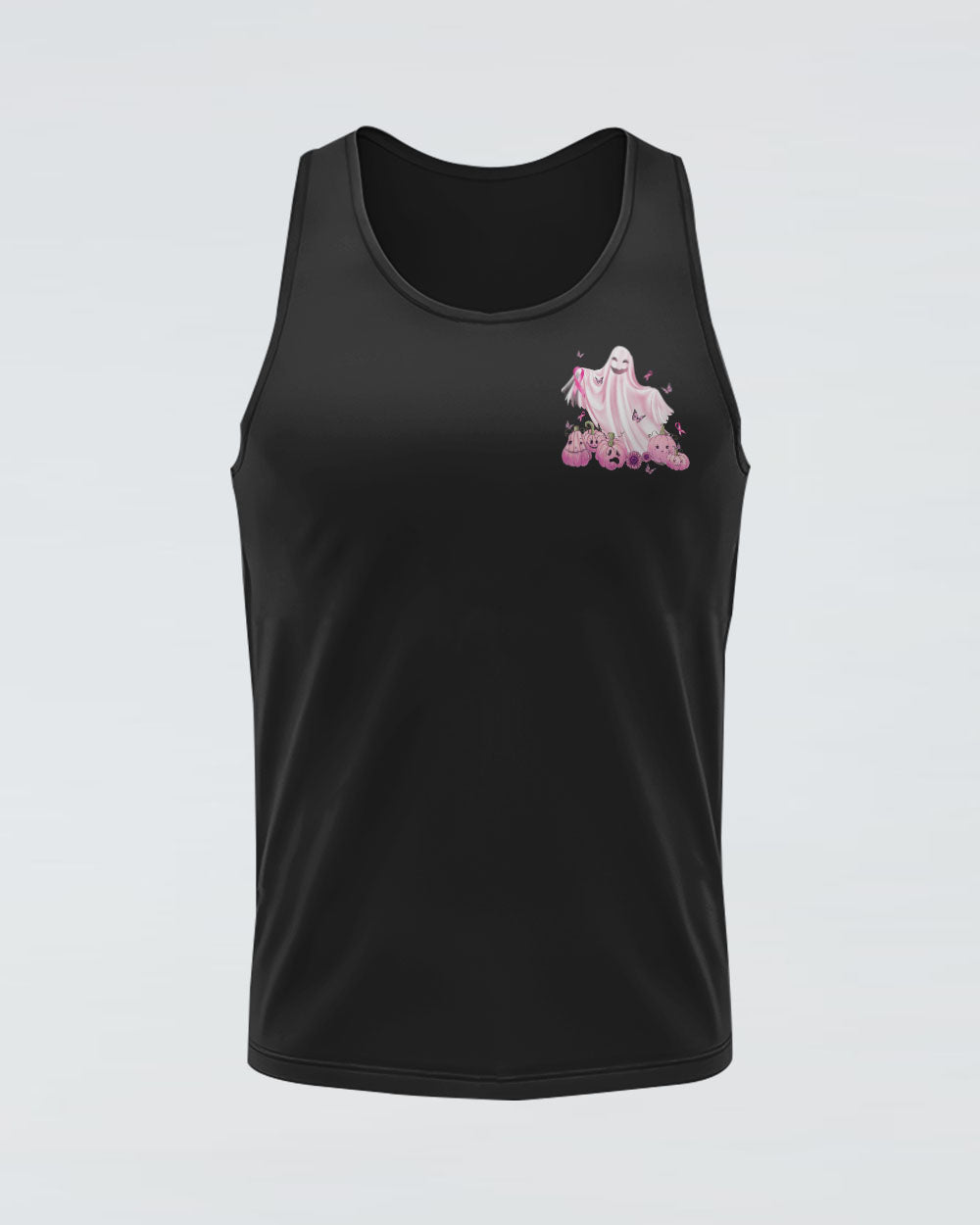 No One Fights Alone Boo Halloween Women's Breast Cancer Awareness Tanks