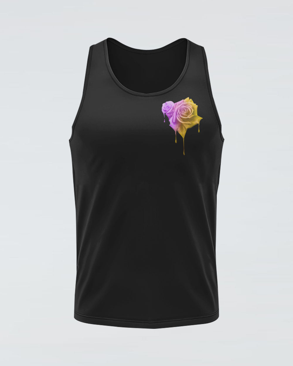Faith Rose Cross Colorful Smoke Women's Christian Tanks