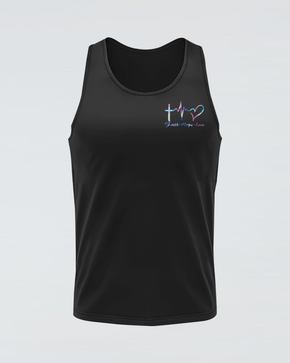 Faith Hope Love Colorful Flag Women's Christian Tanks