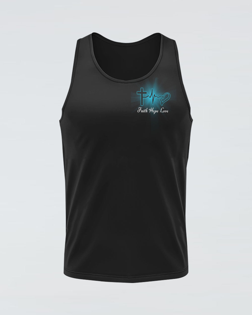 Jesus Is My Savior Cross Light Smoke Women's Christian Tanks