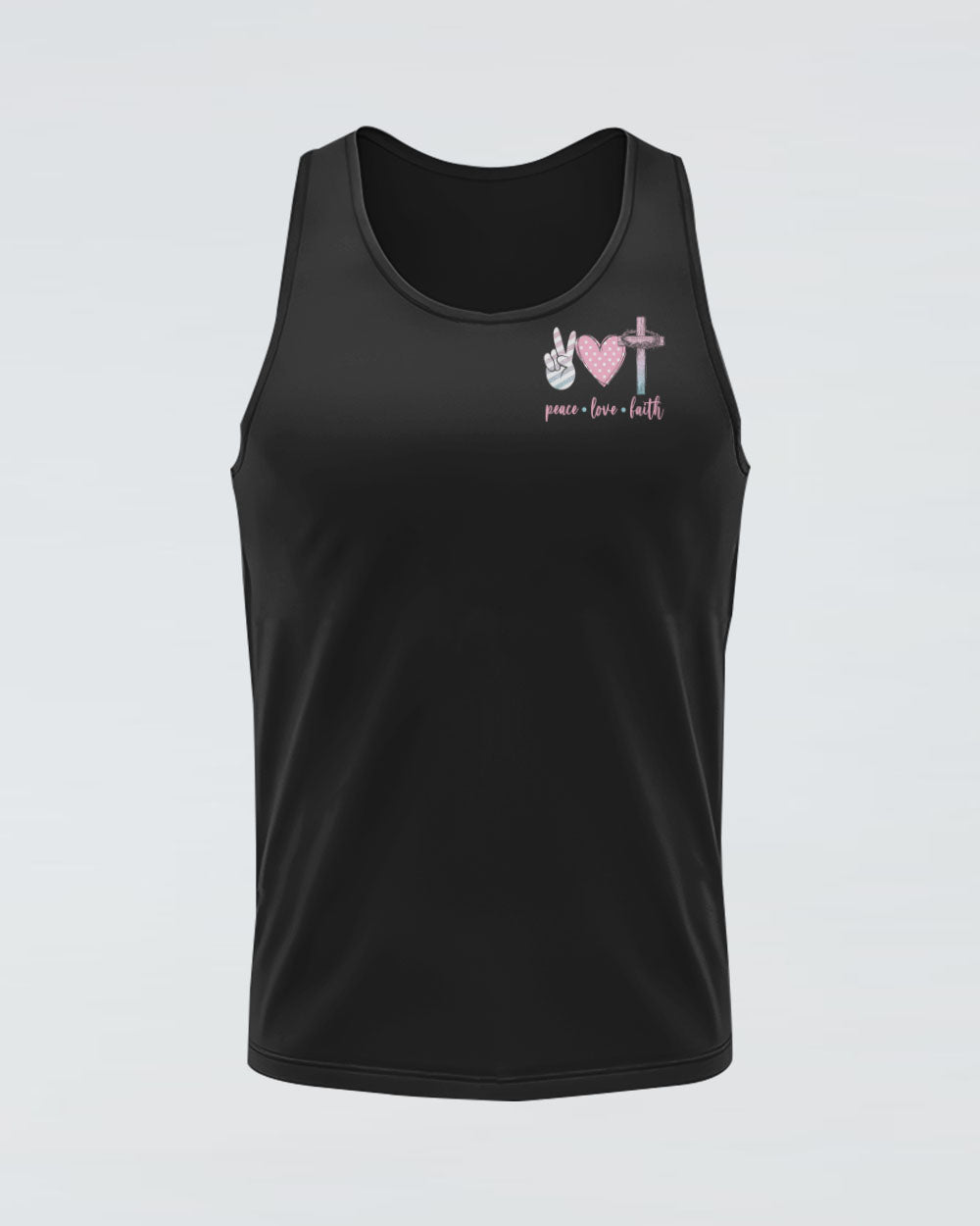 Let Your Faith Be Bigger Than Your Fear Wings Pastel Color Women's Christian Tanks