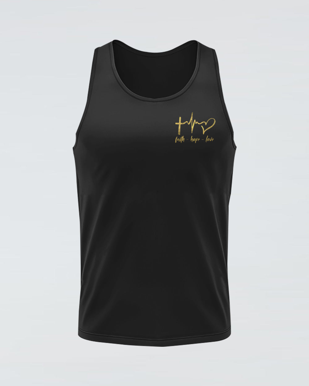 I Can Do All Things Through Christ Who Gives Me Strength Sunflower Flag Cross Women's Christian Tanks
