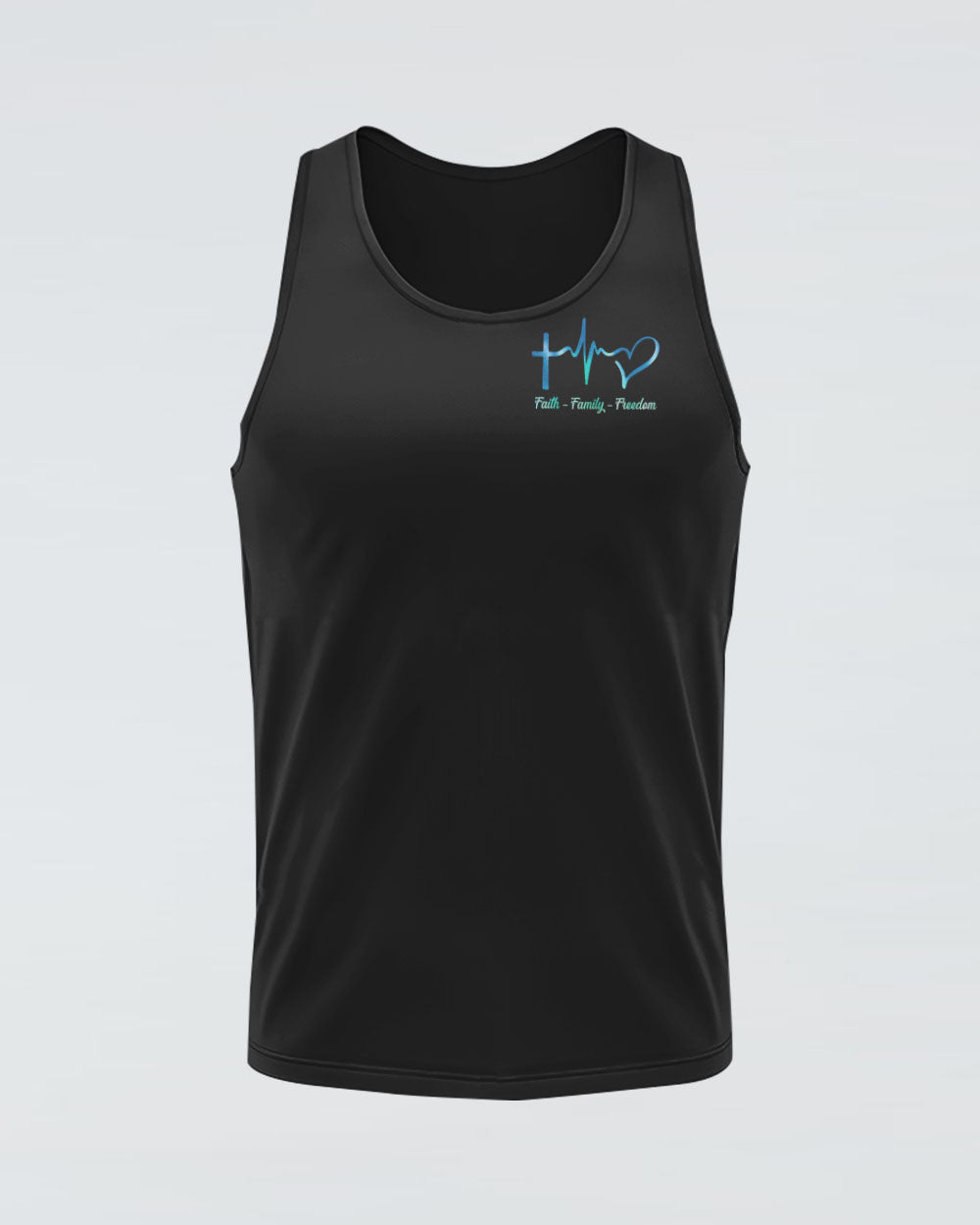 Freedom Cross Painting Women's Christian Tanks