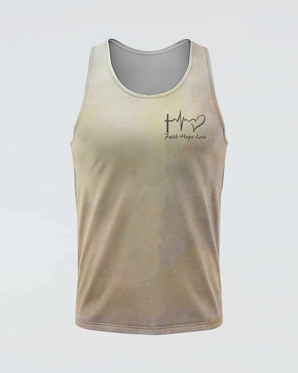 Jesus Watercolor Painting Women's Christian Tanks