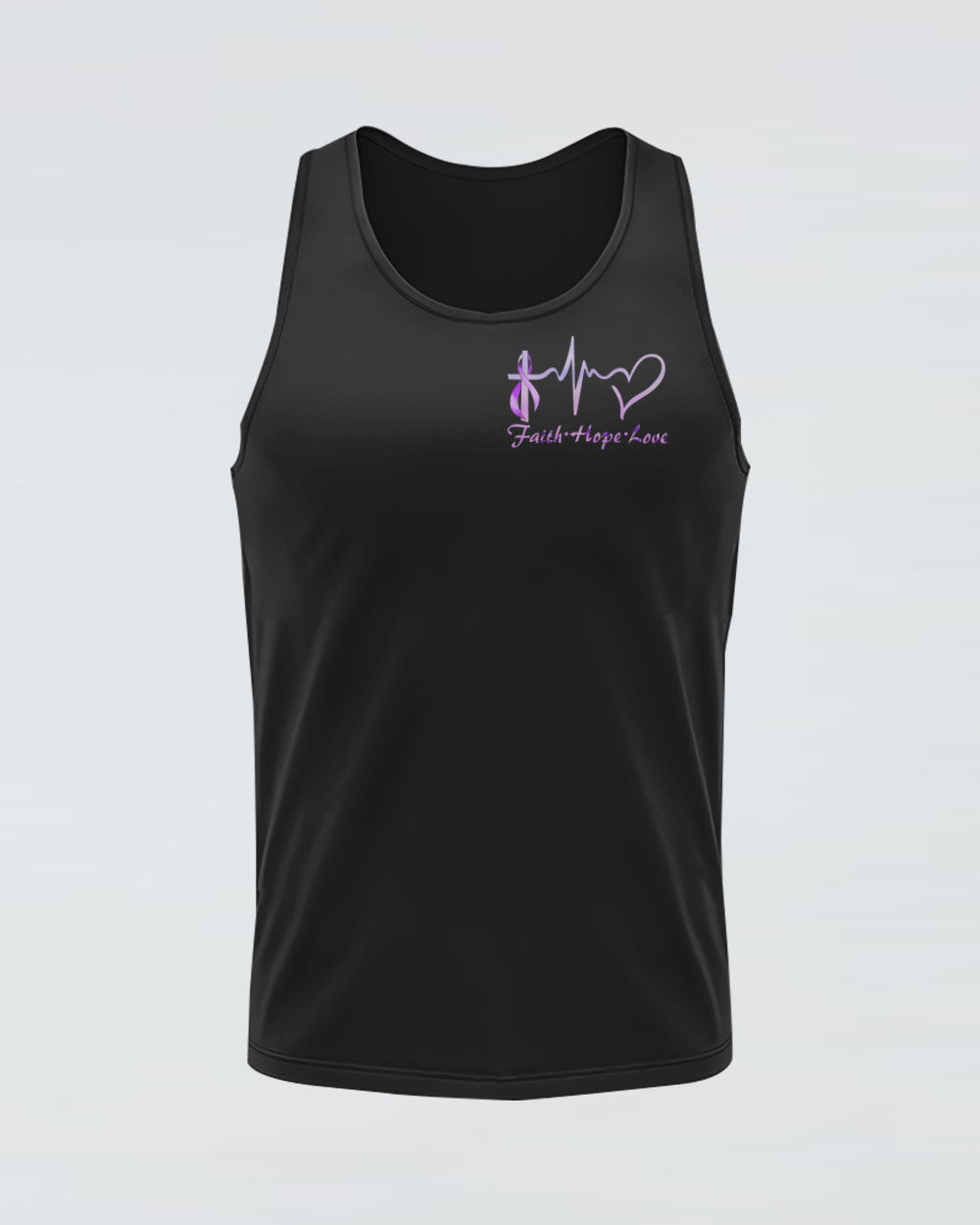 Purple Angel Wings Ribbon Faith Women's Epilepsy Awareness Tanks
