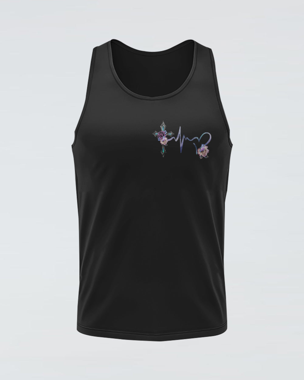Faith Cross Floral Butterfly Women's Christian Tanks