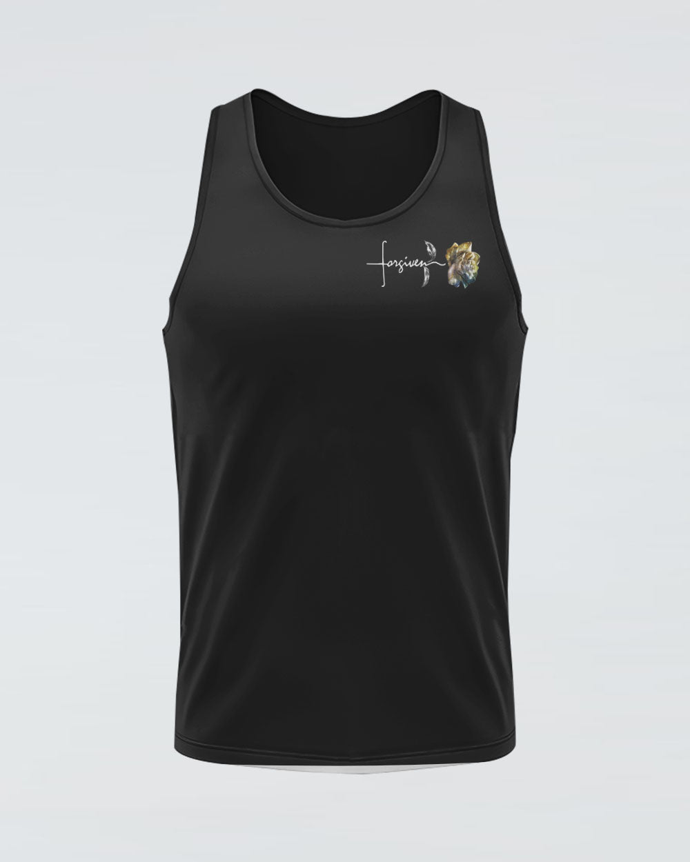 Jesus Rose Forgiven Smoke Women's Christian Tanks