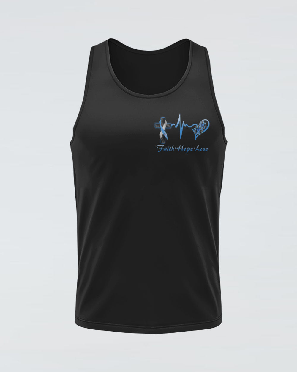 Wings Cross Sunflower Ribbon Women's Diabetes Awareness Tanks