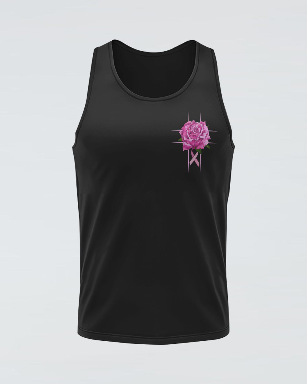 Rose Painting Ribbon Women's Christian Tanks