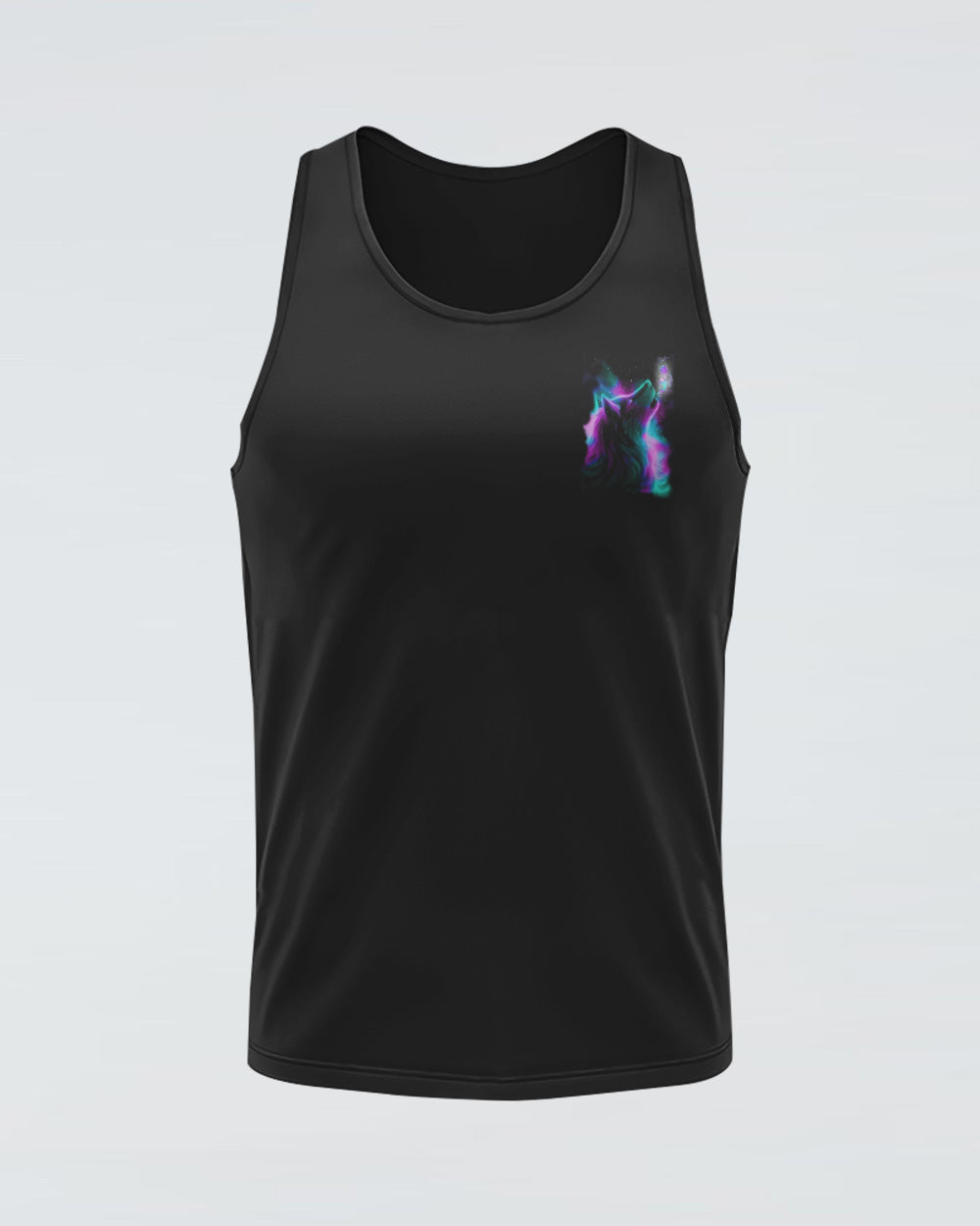 Still Here Still Fighting Wolf Colorful Women's Suicide Prevention Awareness Tanks