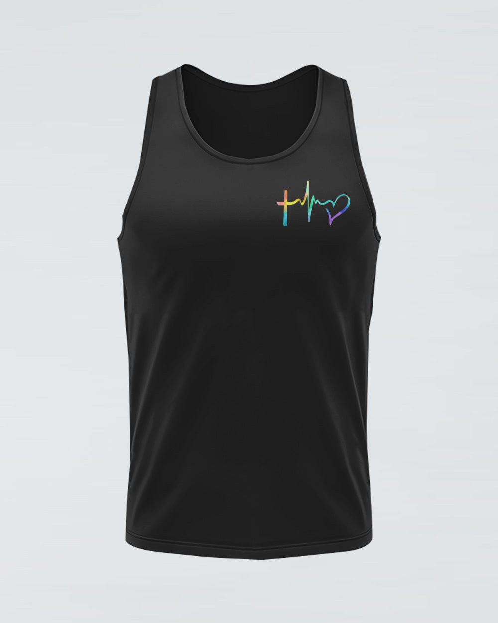 Way Maker Miracle Worker Half Cross Colorful Watercolor Women's Christian Tanks
