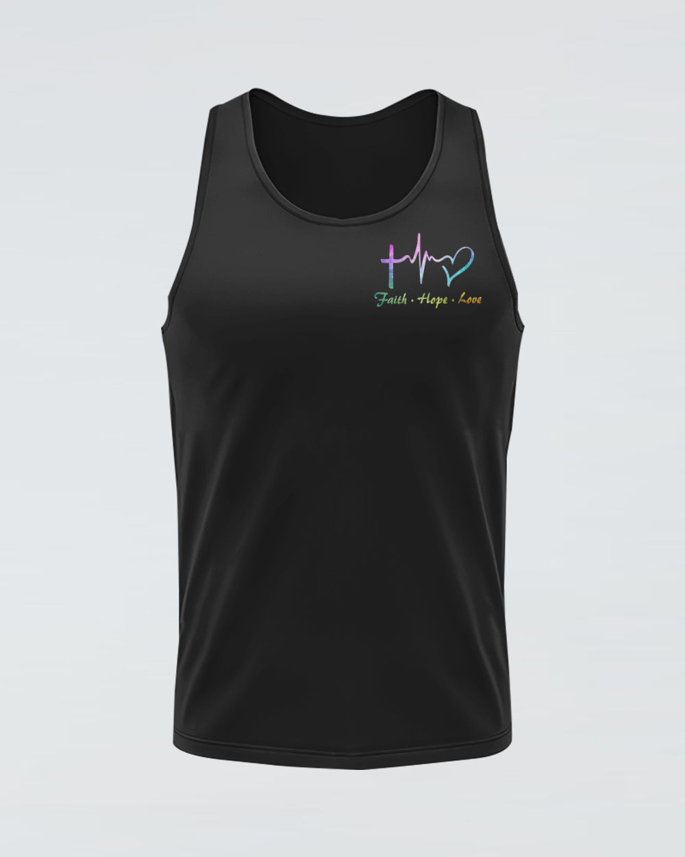 Faith Sunflower Flag Rainbow Smoke Butterfly Women's Christian Tanks