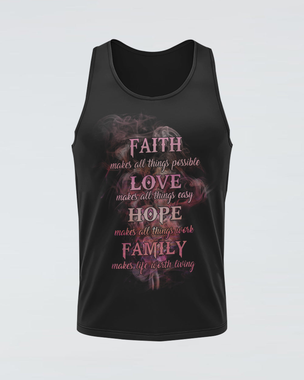 Faith Cross Smoke Women's Christian Tanks