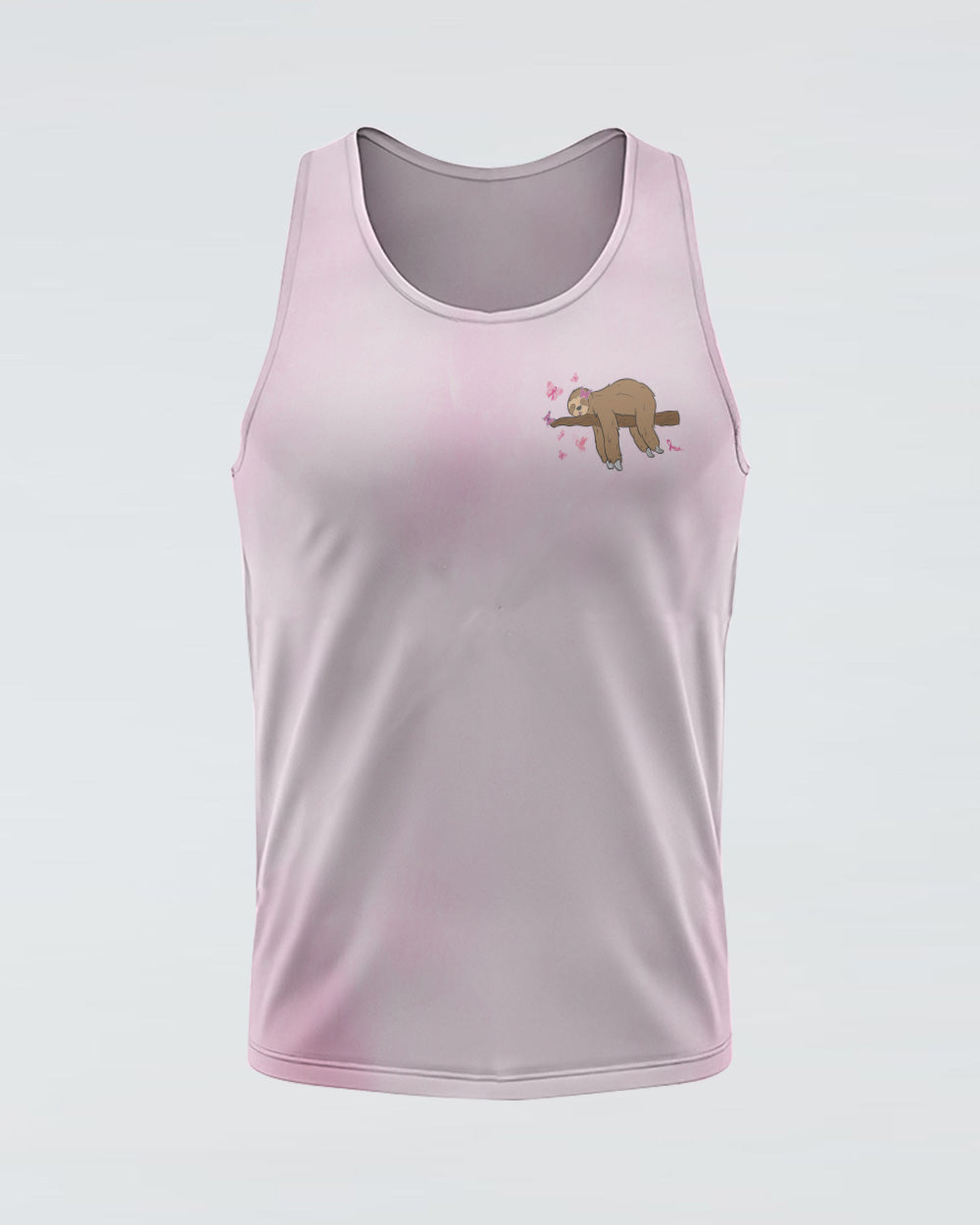 I Am A Person Who Want To Do A Lot Sloth Women's Breast Cancer Awareness Tanks