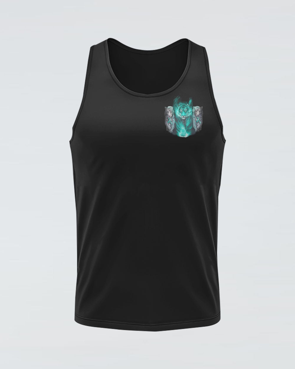 No One Fights Alone Tiger Women's Ovarian Cancer Awareness Tanks