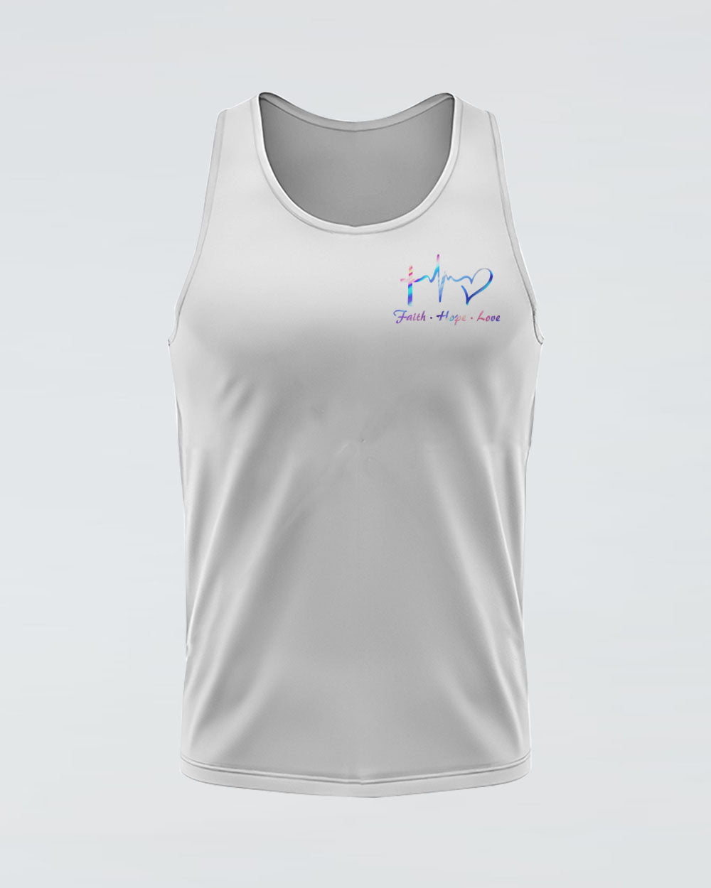 Jesus Lion Cross Colorful Flag Women's Christian Tanks