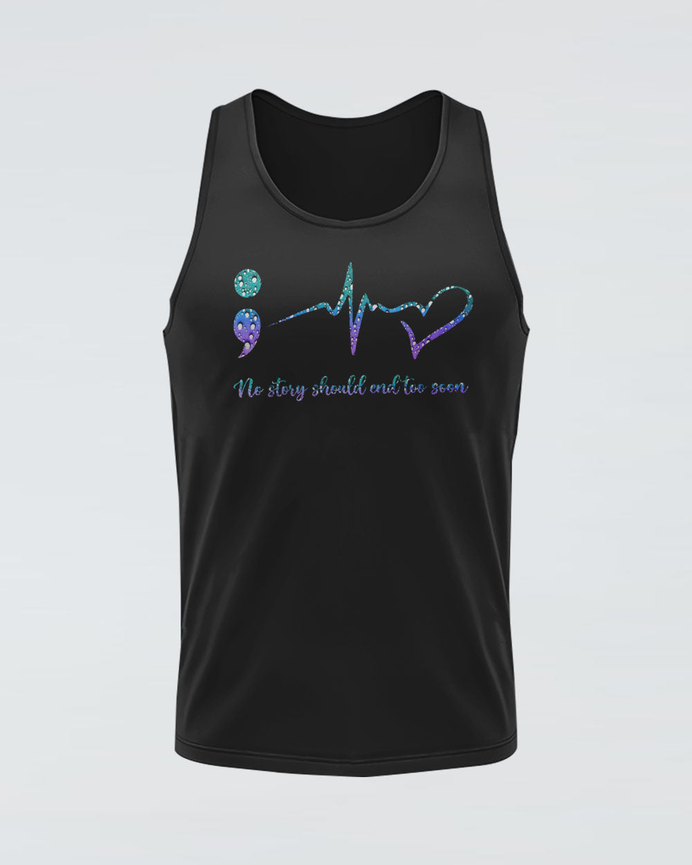 Water Drop Ribbon Women's Suicide Prevention Awareness Tanks