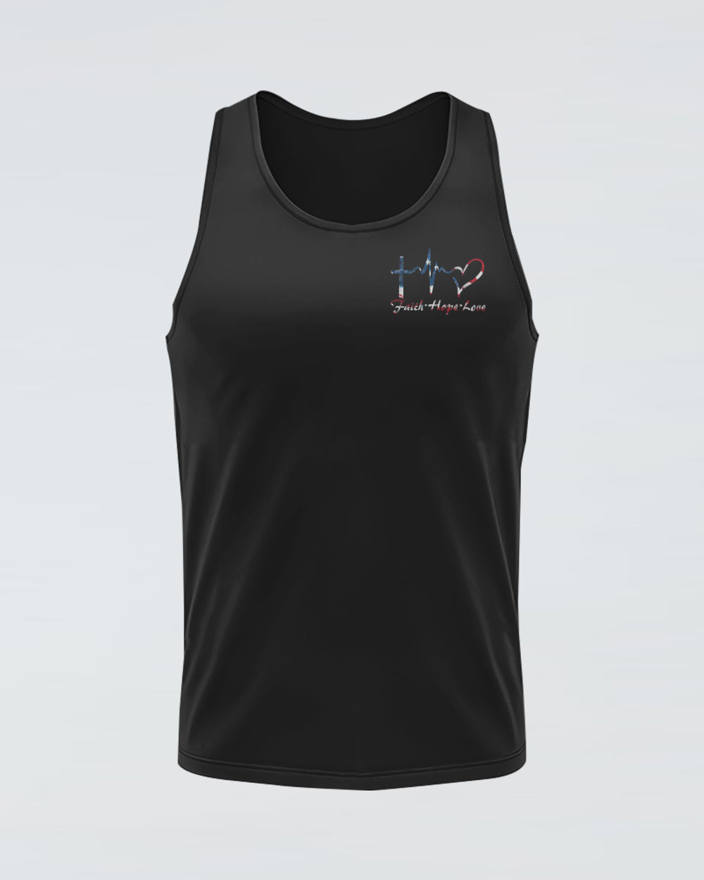 Fe Cross Wings Painting Flag Women's Christian Tanks