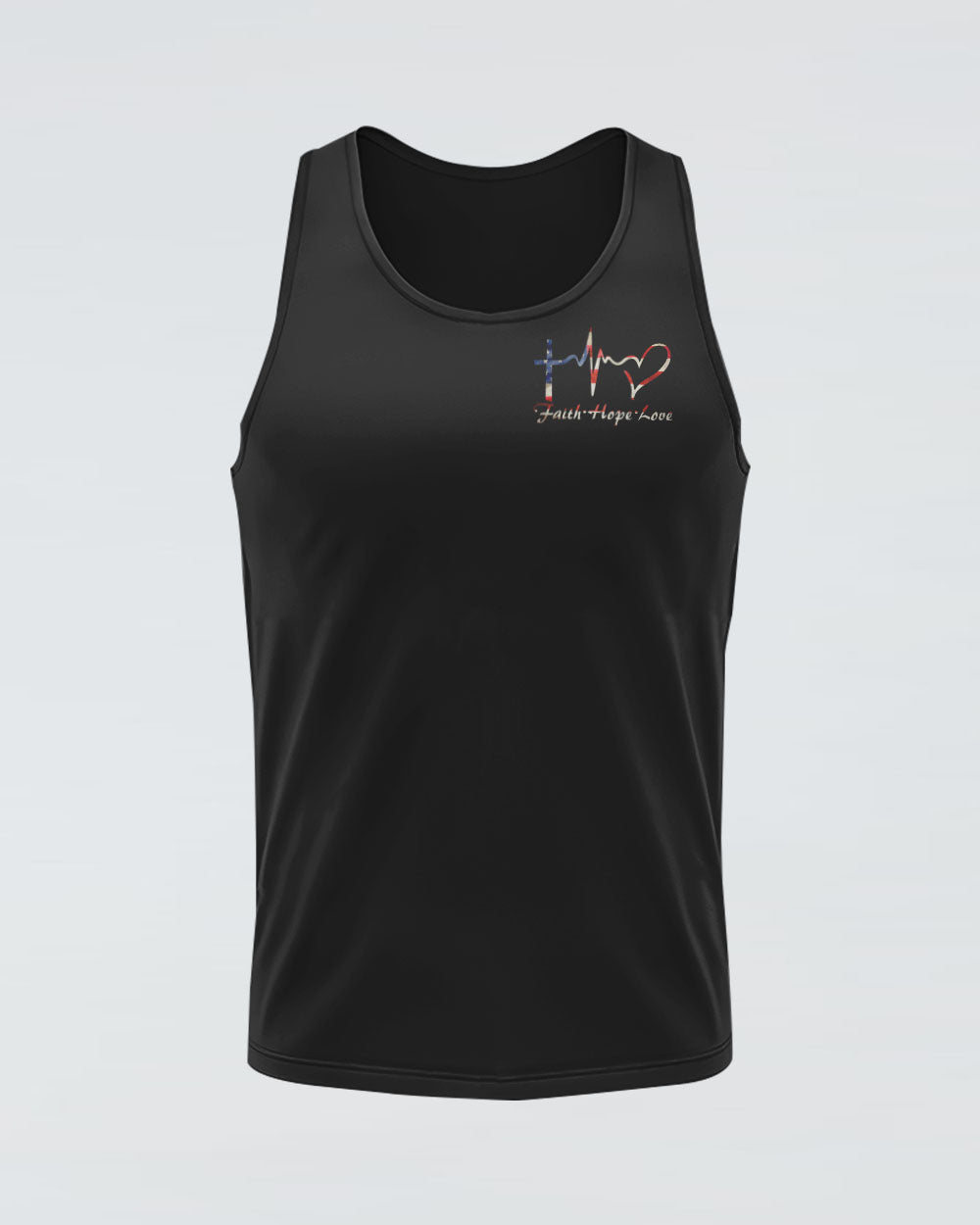 One Nation Under God Wings Hand Women's Christian Tanks