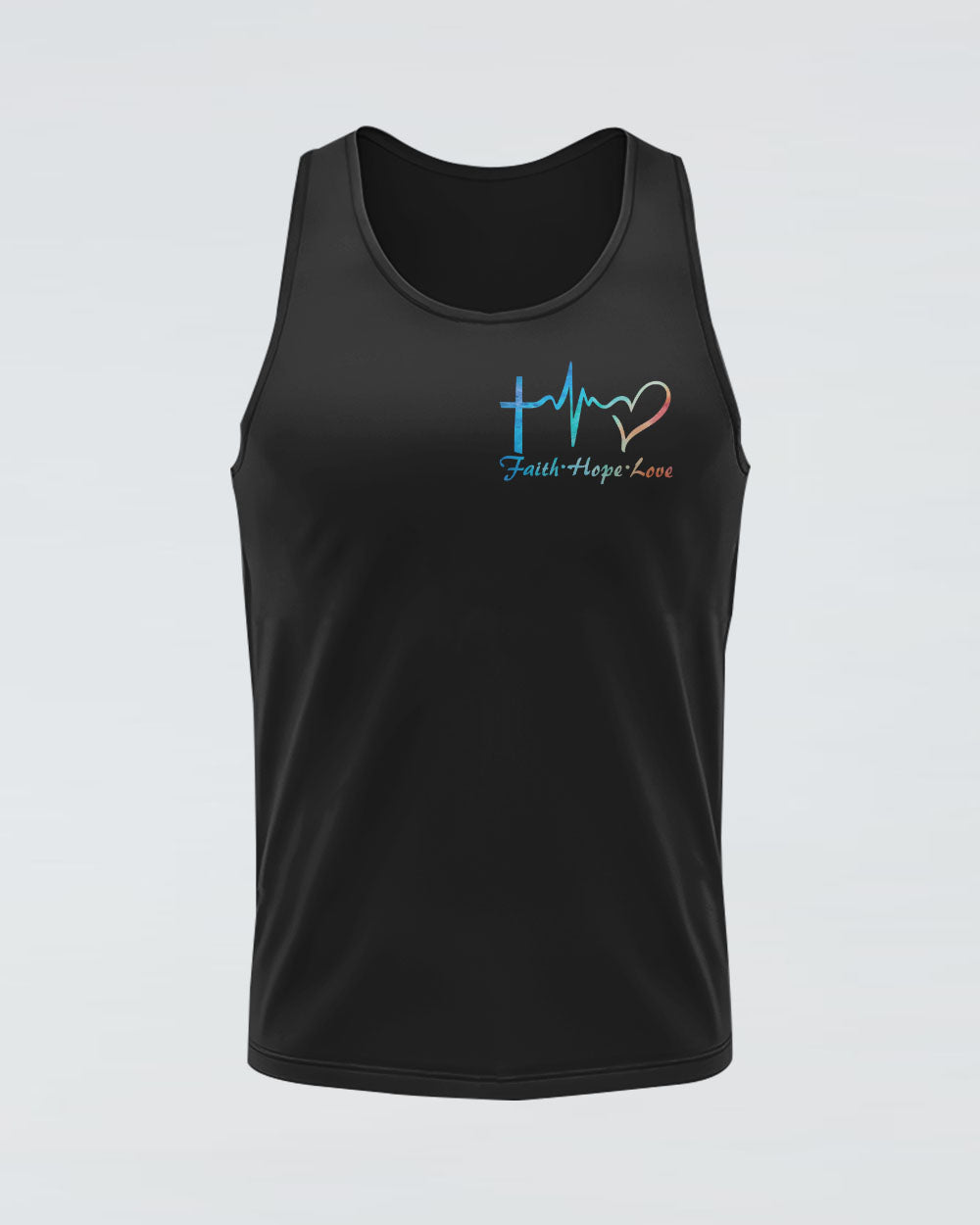 I Can Do All Things Lion Cross Colorful Women's Christian Tanks