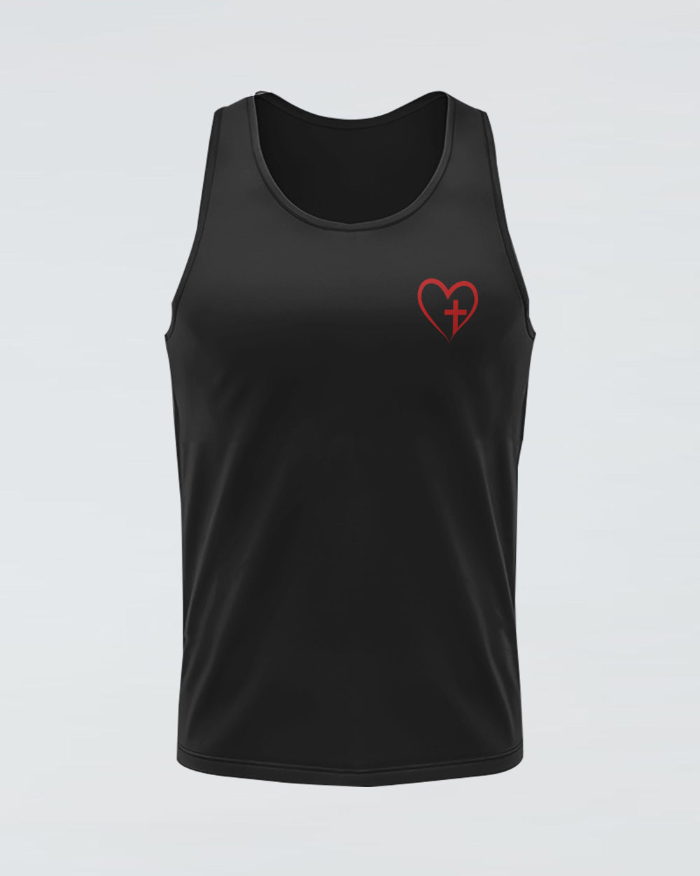 Jesus Cross Red Rose Women's Christian Tanks