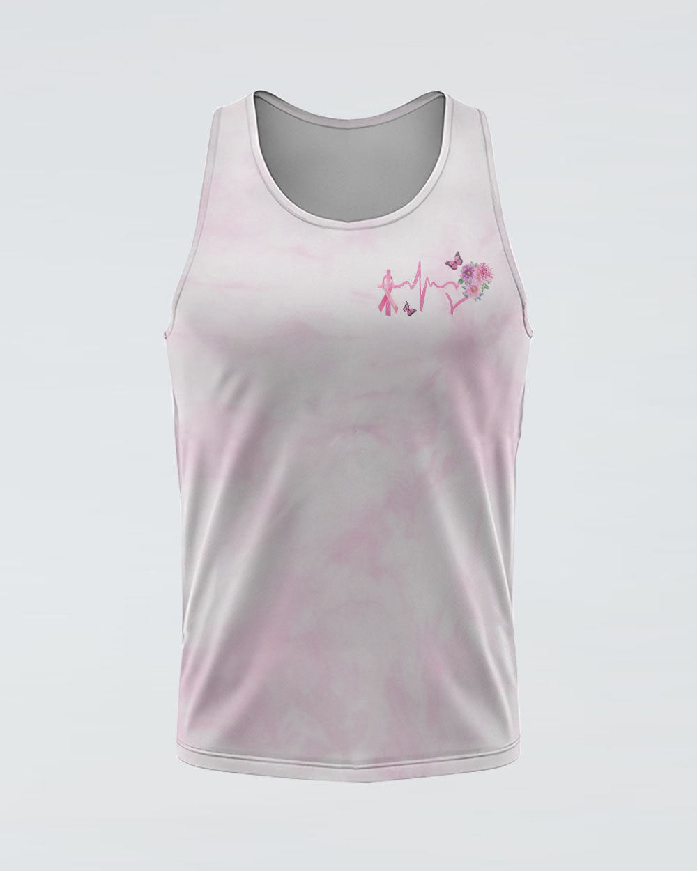Butterfly Flower Cross Ribbon Women's Breast Cancer Awareness Tanks