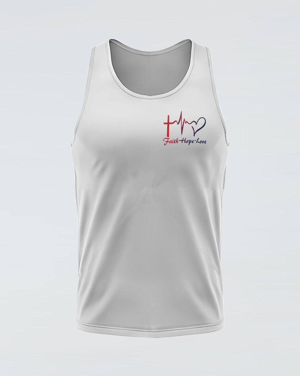 America Rose Faith Cross Women's Christian Tanks