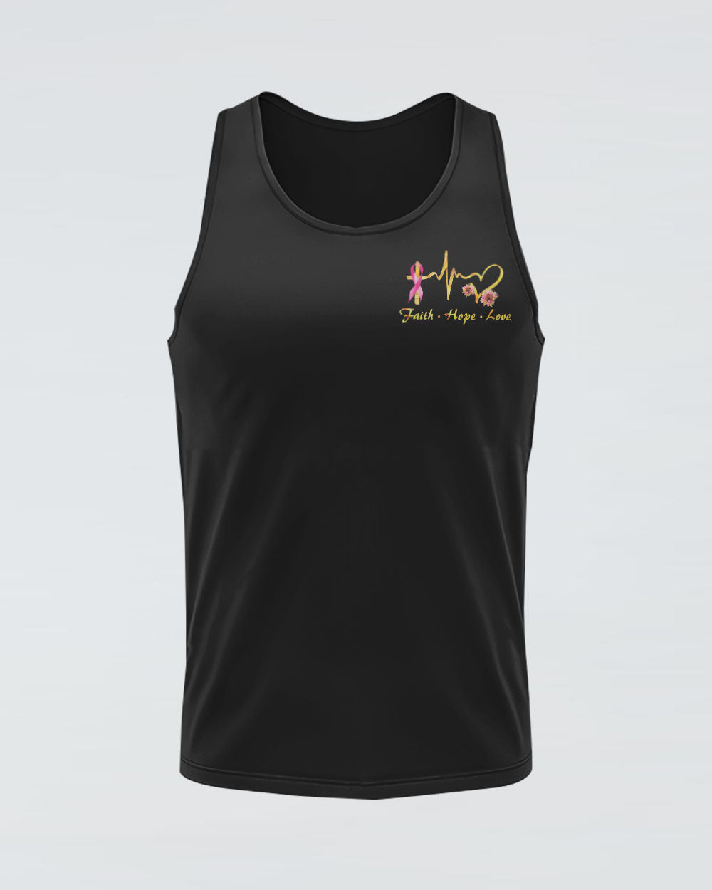 Faith Sunflower Smoke Ribbon Women's Christian Tanks