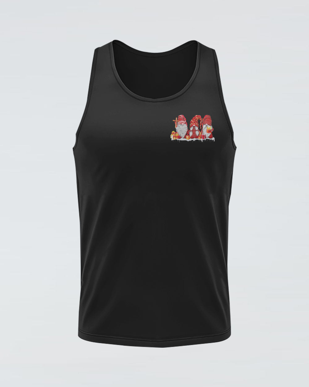 Faith Hope Love Gnome Christmas Women's Christian Tanks