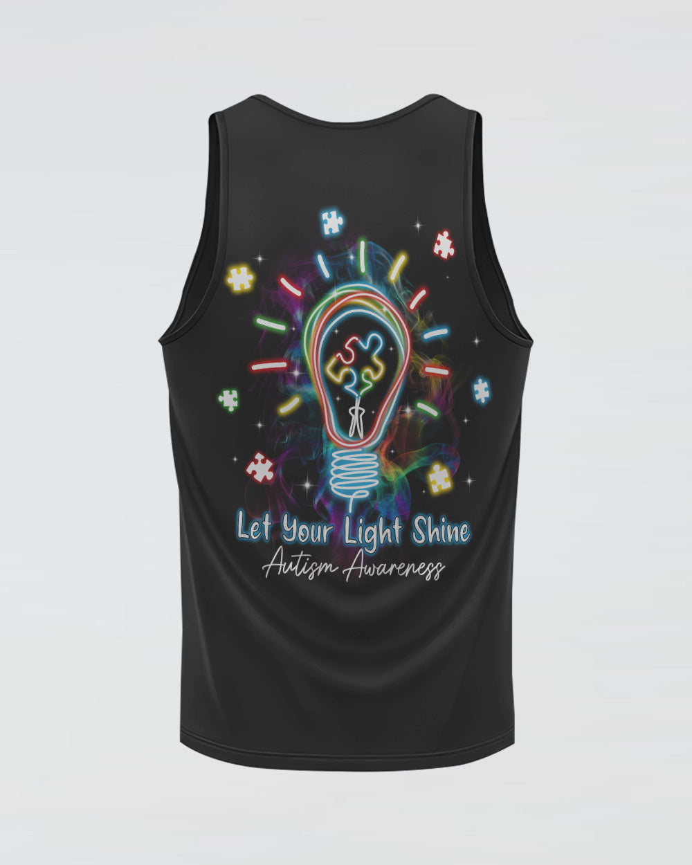 Let Your Light Shine Women's Autism Awareness Tanks