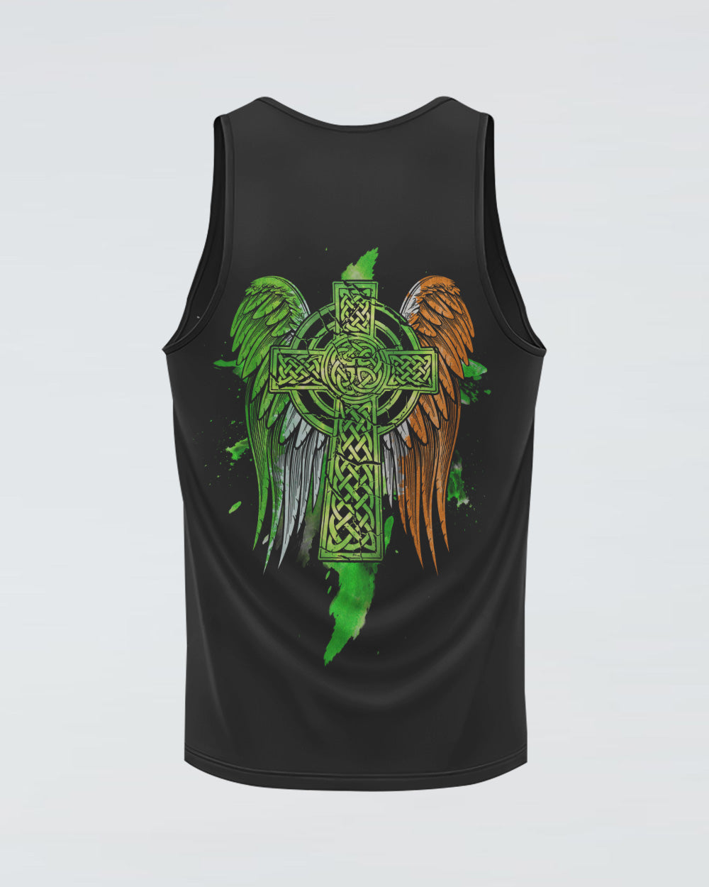Celtic Cross Irish Wings Men's Christian Tanks