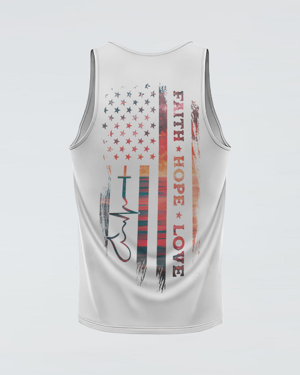 Faith Hope Love Sunset Beach Women's Christian Tanks