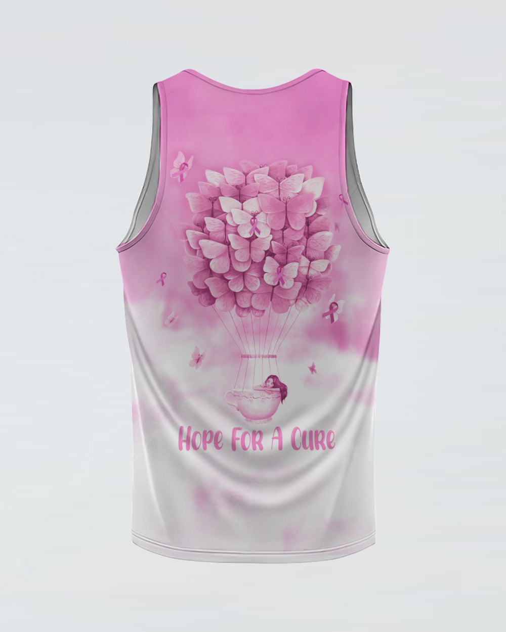 Hope For A Cure Butterfly Women's Breast Cancer Awareness Tanks