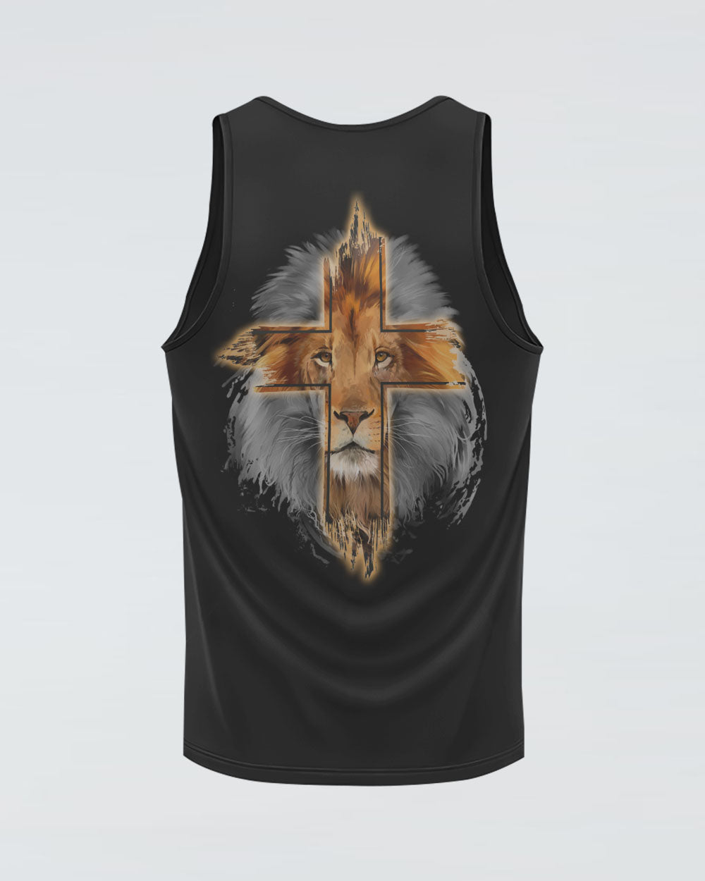 I Am Who You Say I Am Faith Cross Lion Women's Christian Tanks