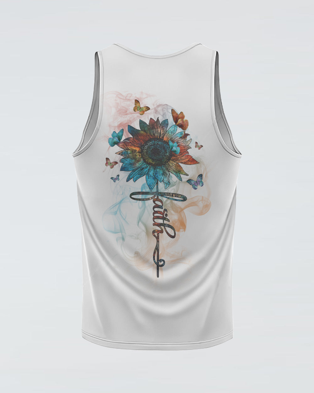 Sunflower Faith Butterfly Women's Christian Tanks