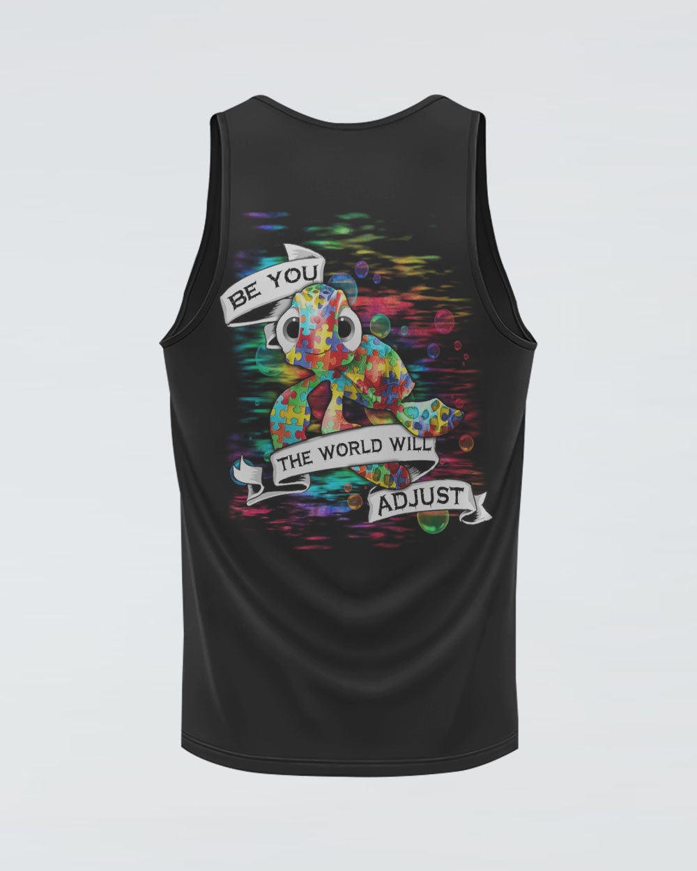 Be You The World Will Adjust Turtle Women's Autism Awareness Tanks
