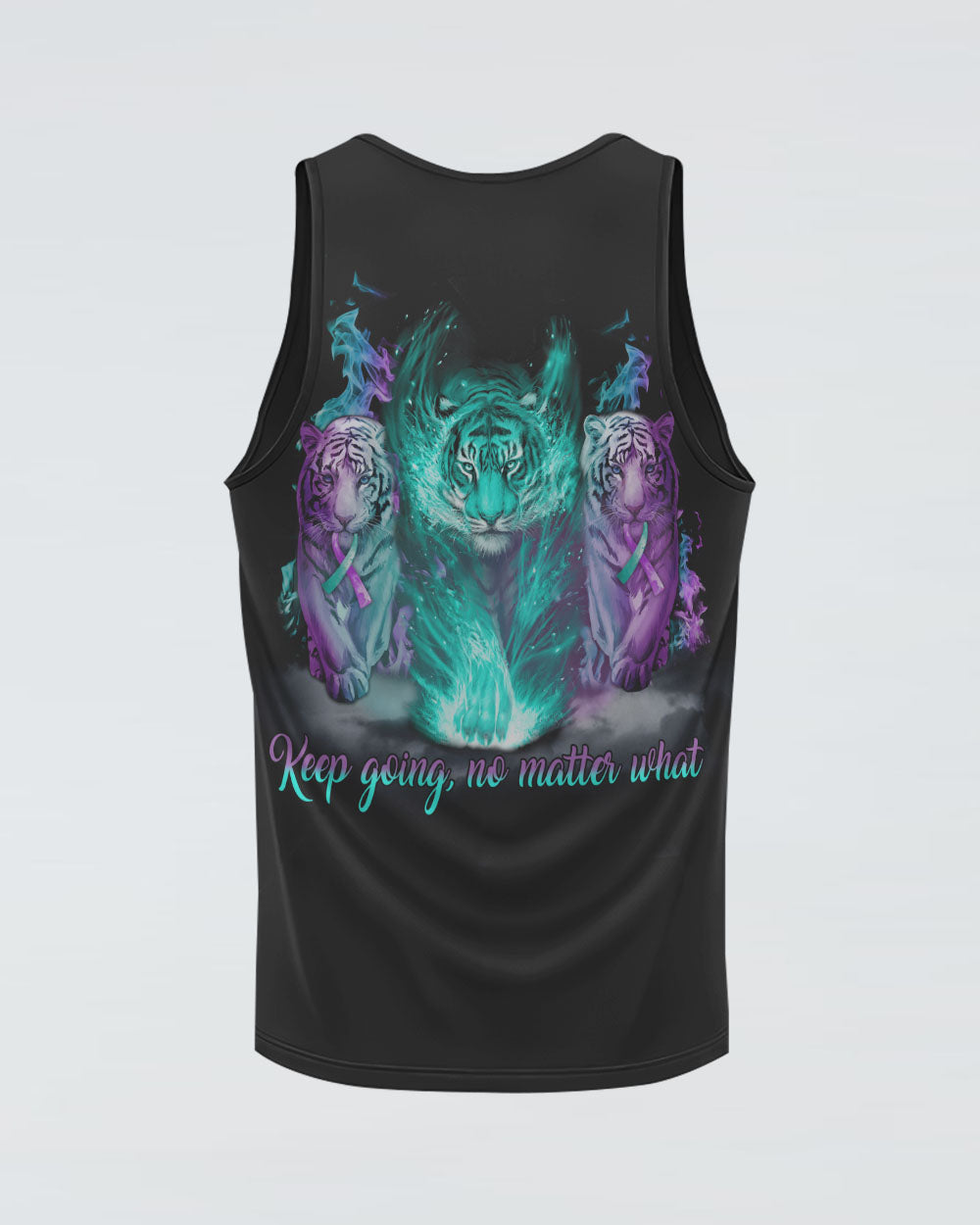 Keep Going No Matter What Tiger Women's Suicide Prevention Awareness Tanks