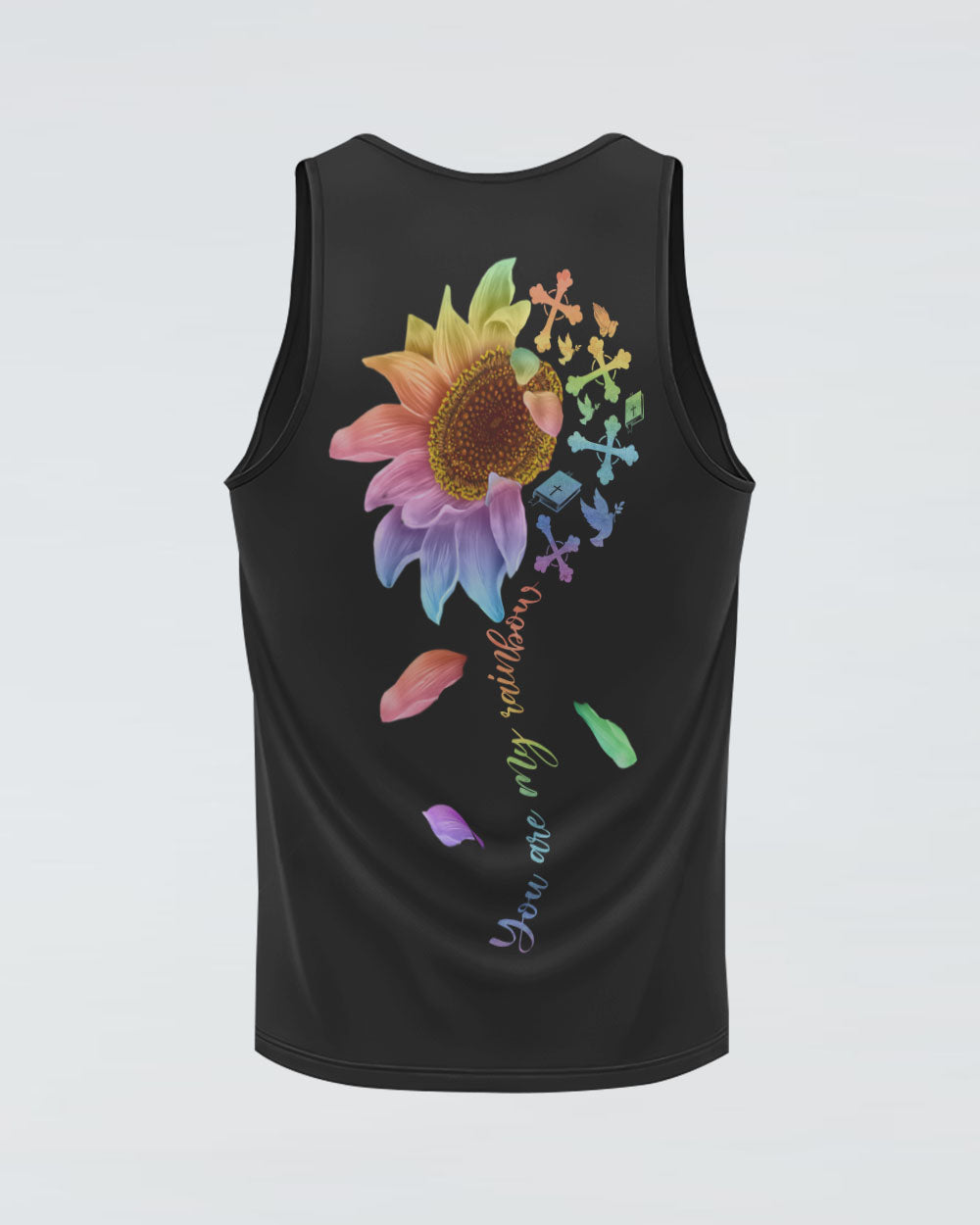 You'Re My Rainbow Cross Faith Women's Christian Tanks