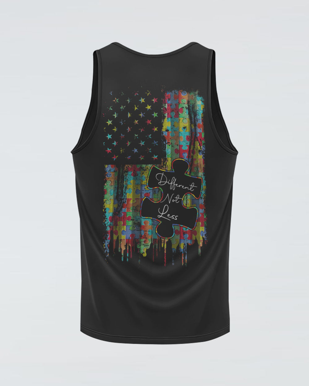 Different Not Less Flag Women's Autism Awareness Tanks