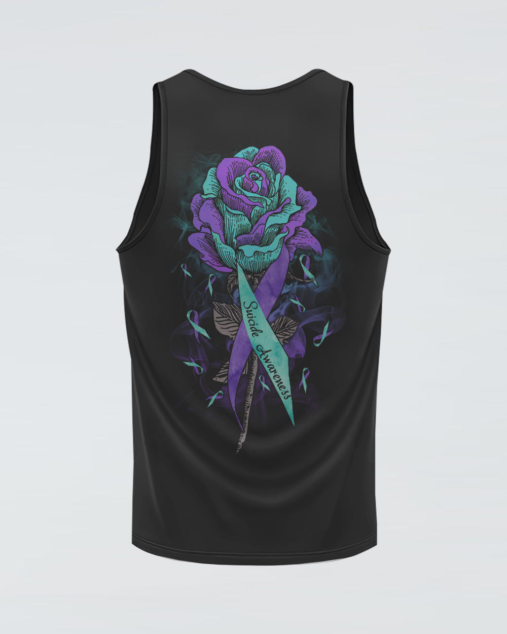 Rose Ribbon Smoke Women's Suicide Prevention Awareness Tanks