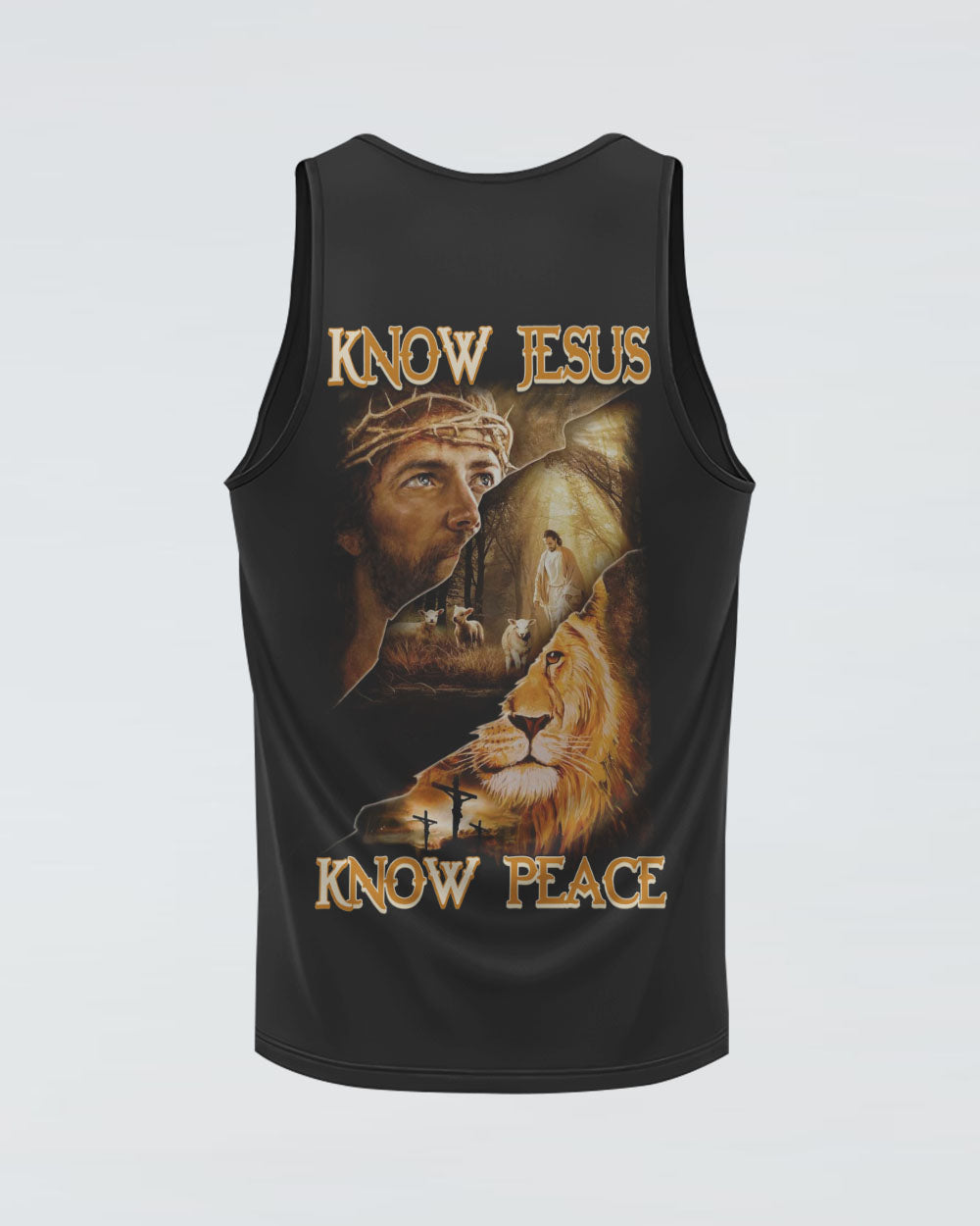 Know Jesus Know Peace Men's Christian Tanks